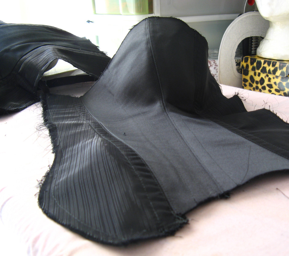 A corset taking shape!